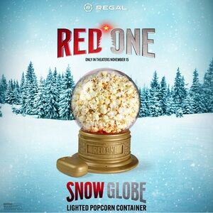 Red One Light Up Snow Globe Popcorn Bucket